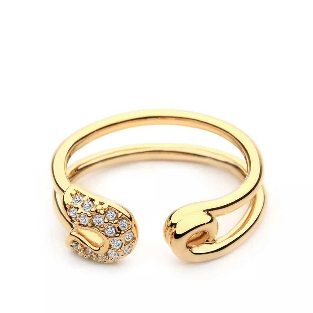 Zircon Double Band Open Ring, image 2