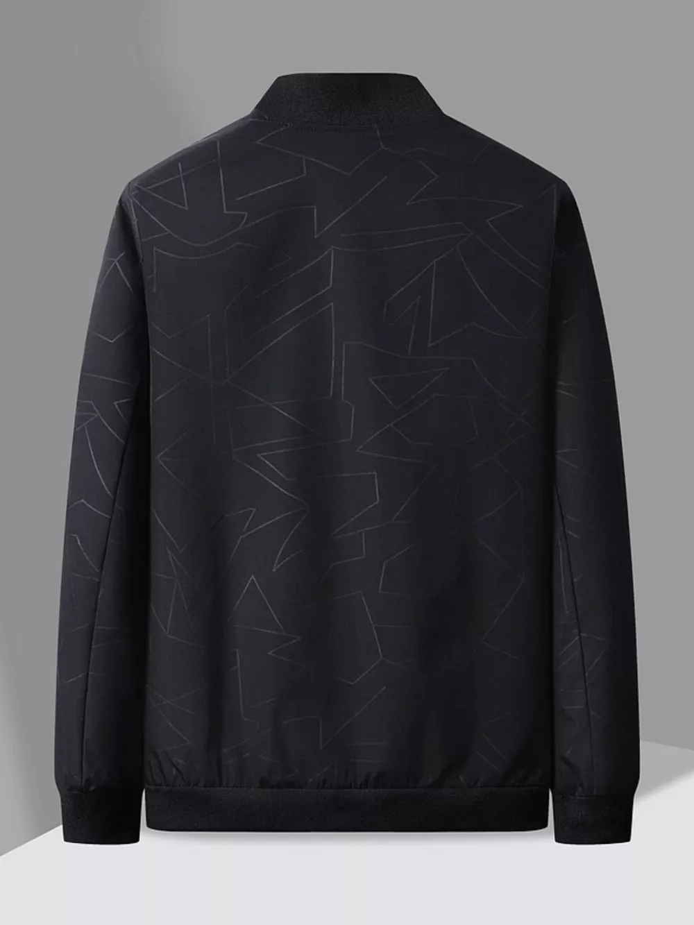 Men's Plus Size Lightweight Zip Up Jacket, image 4