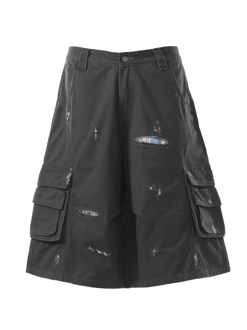 Men's Distressed Cargo Capris