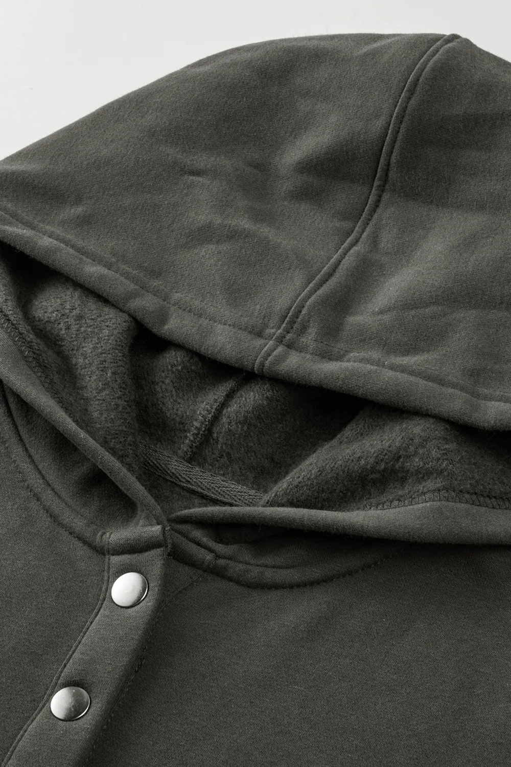 Quarter-Snap Dropped Shoulder Hoodie, image 7