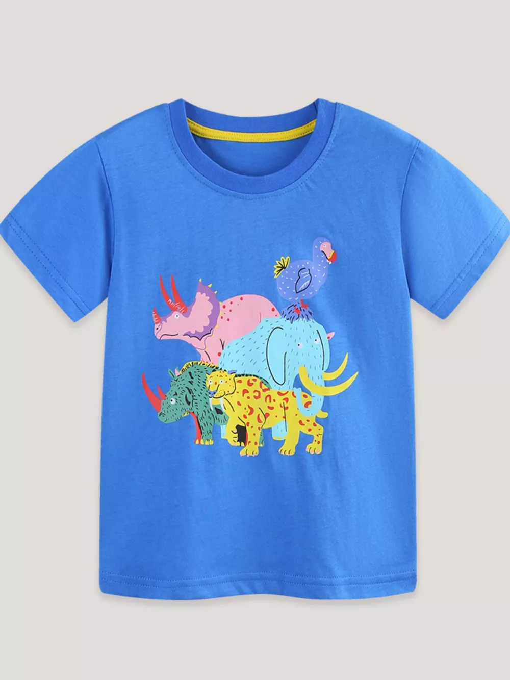 Children's Animal Graphic Round Neck T-Shirt, image 2