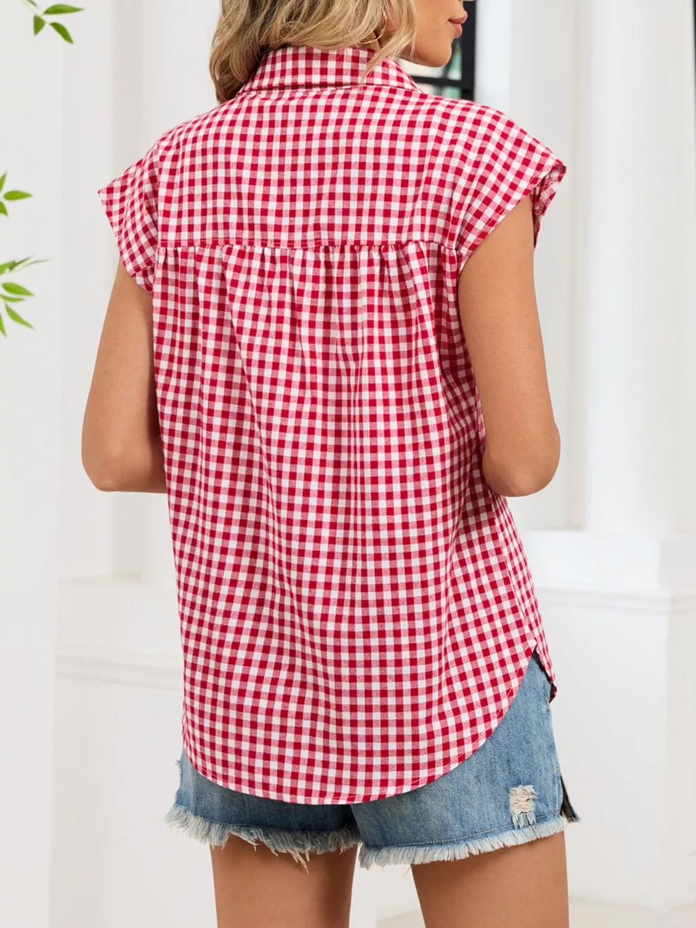 Gingham Button-Down Shirt, image 9