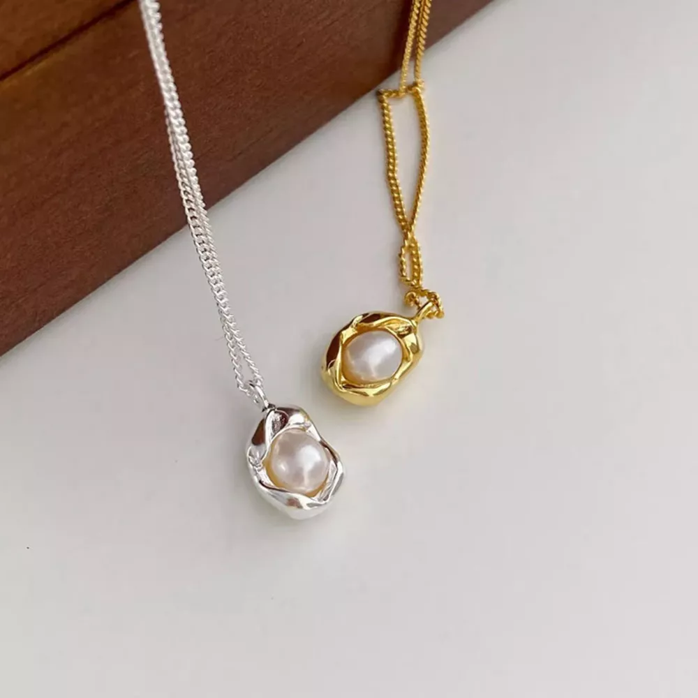 Pearl 925 Sterling Silver Necklace, image 2