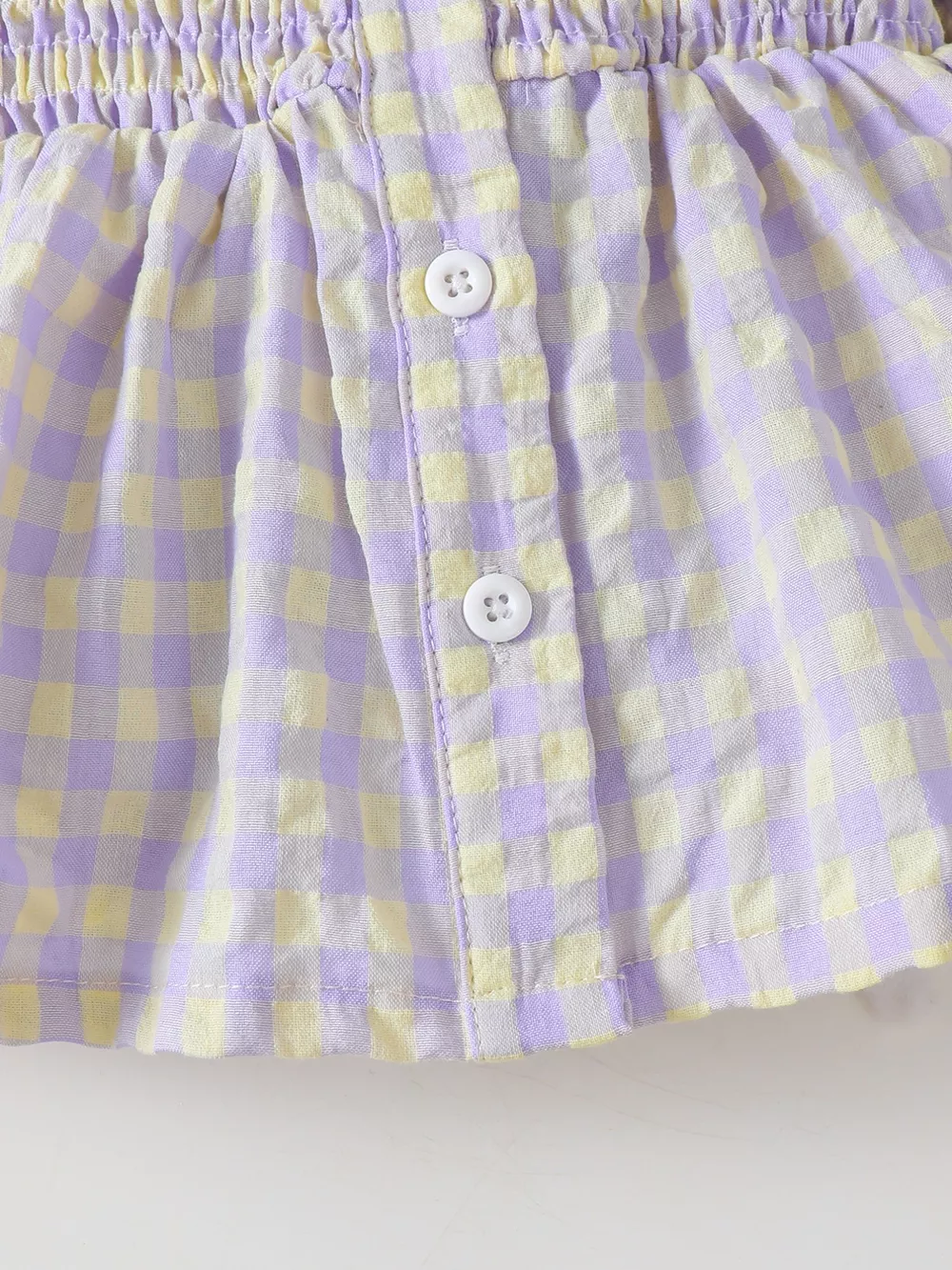 Children's Gingham Smocked Top and Bow Pants Set, image 9