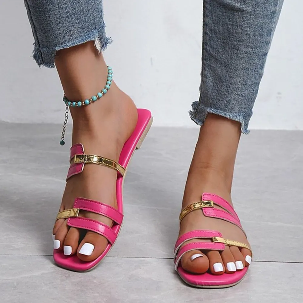 Open Toe Flats Sandals, image 2