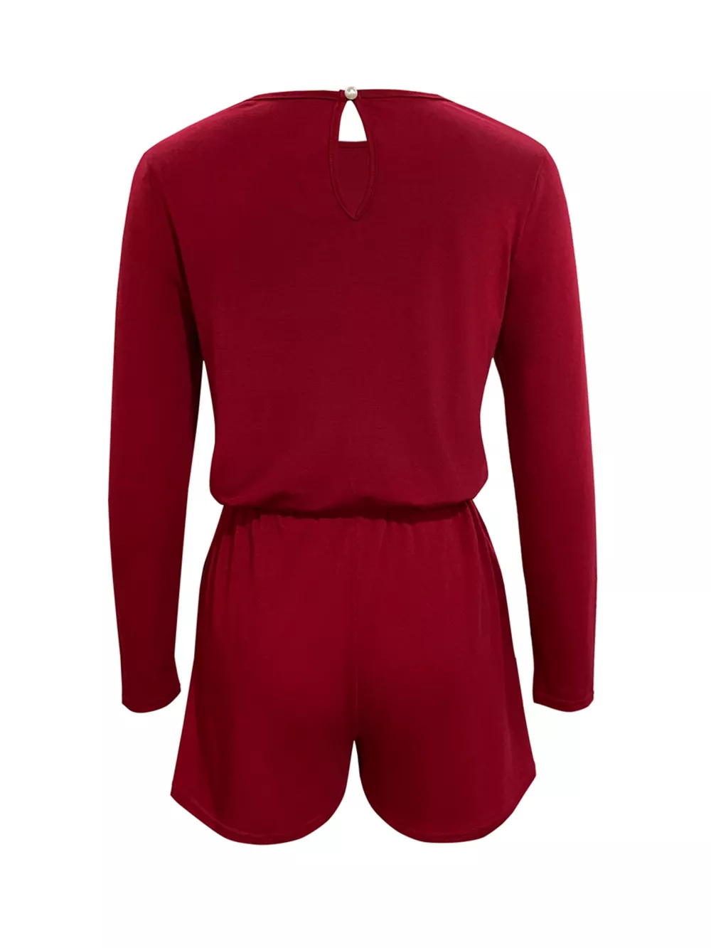 Long Sleeve Drawstring Romper, image 3