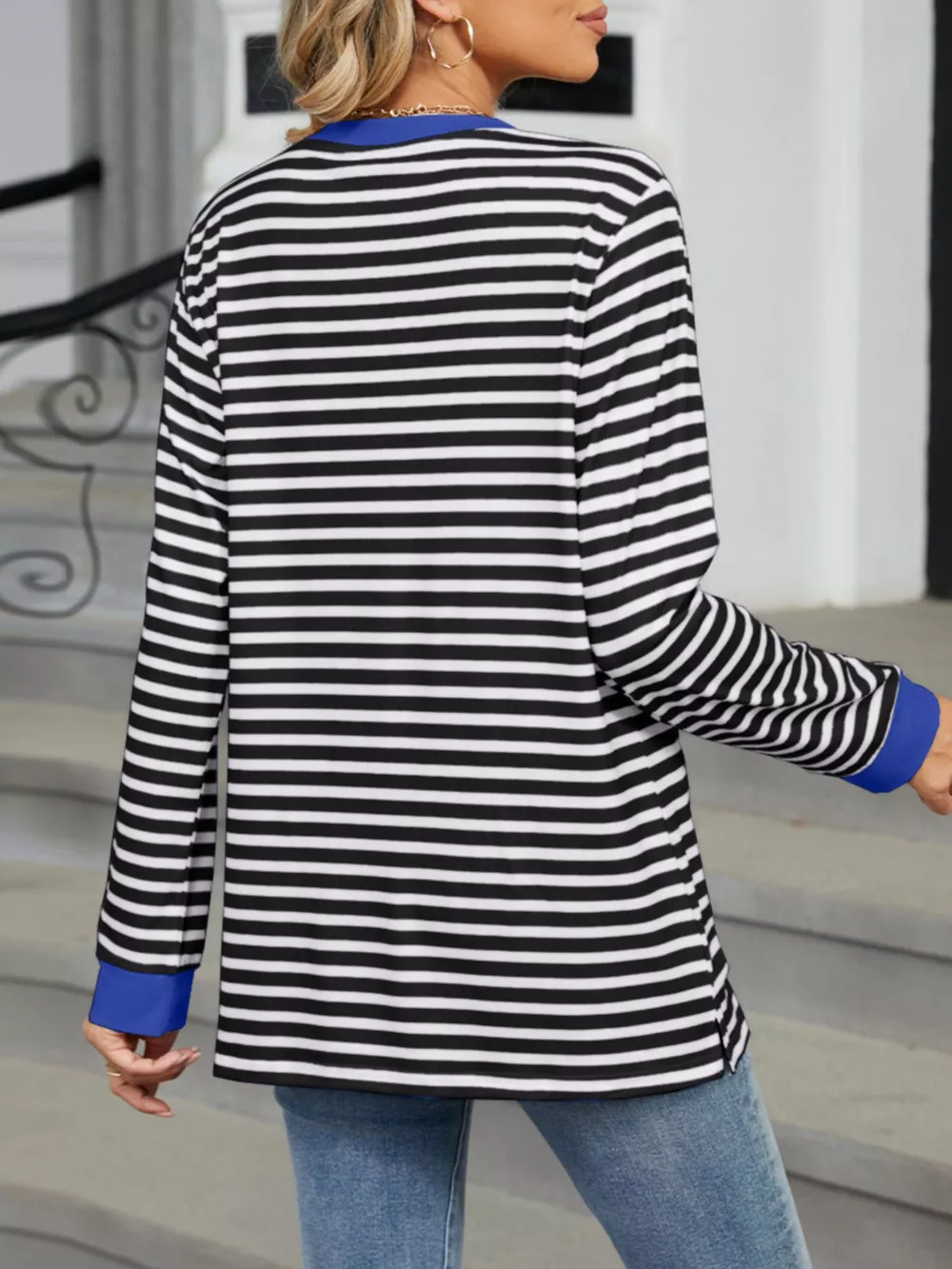 Striped Long Sleeve T-Shirt, image 4