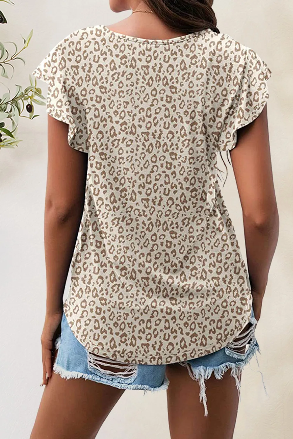 Printed Round Neck Short Sleeve T-Shirt, image 22