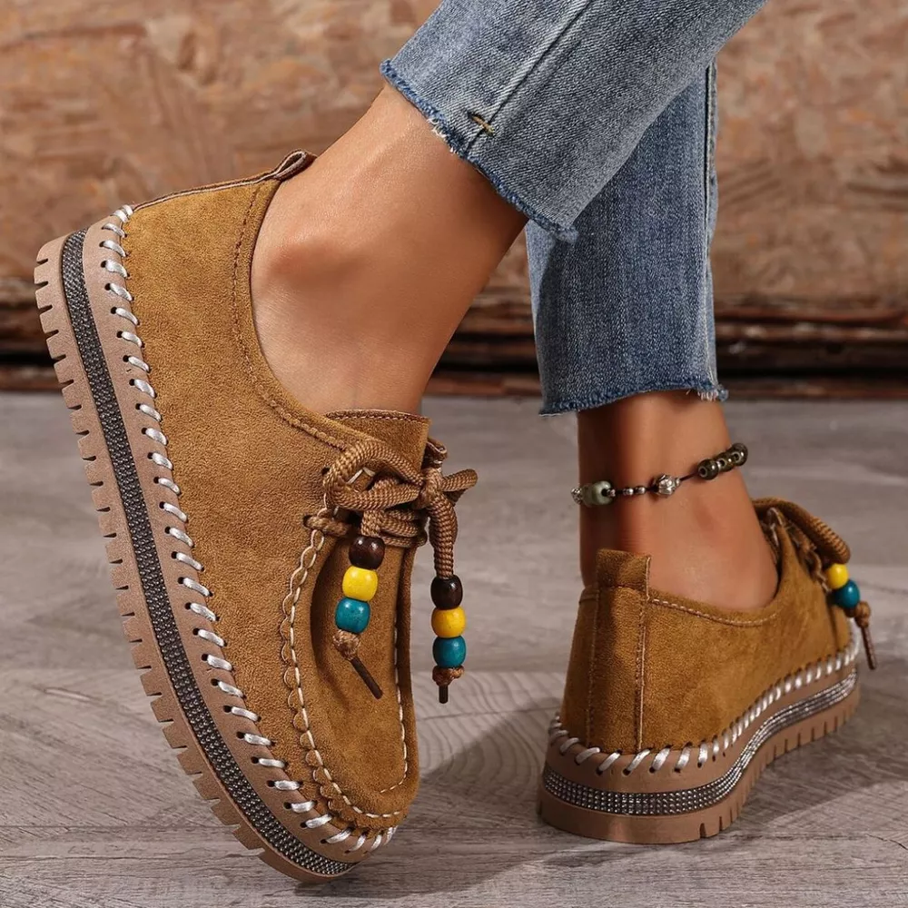 Round Toe Platform Loafers, image 4