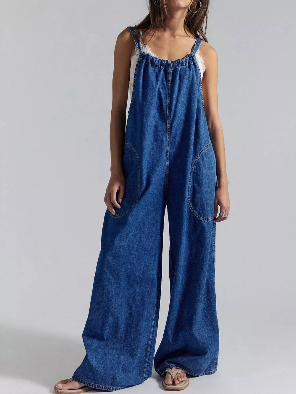 Sleeveless Wide-Leg Jumpsuit, image 23