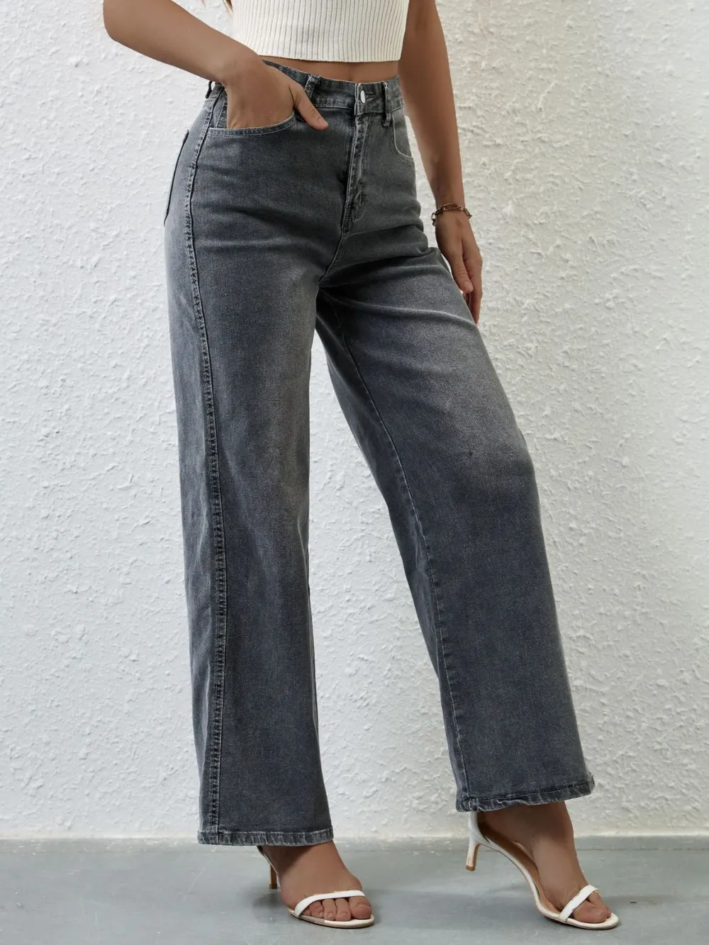 High Rise Wide Leg Jeans, image 11