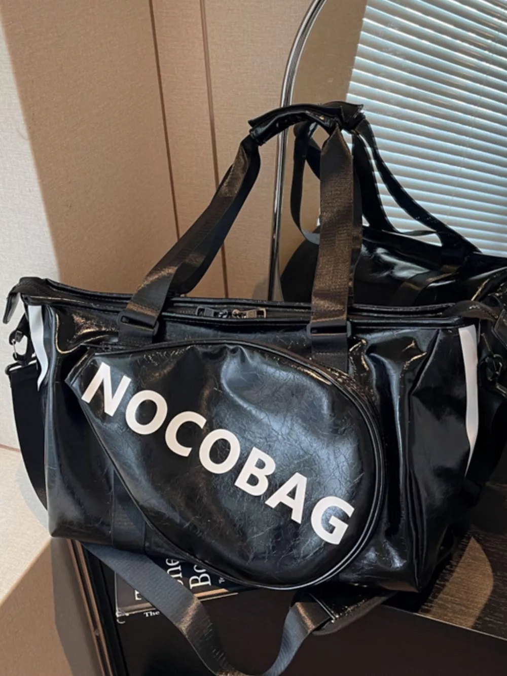 Sports Leather Duffle Bag, image 7
