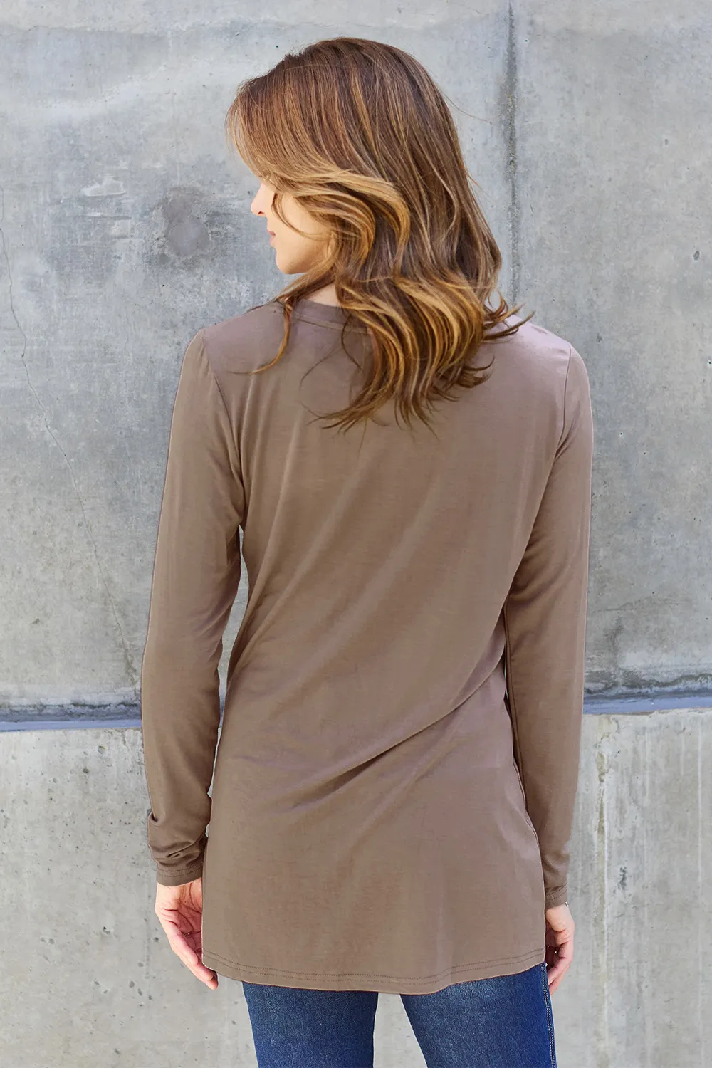 Full Size Round Neck Long Sleeve Top, image 6