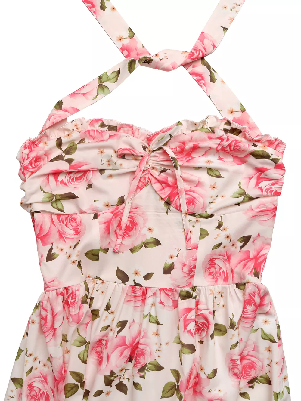 Floral Print Halter Neck Midi Dress, image 8