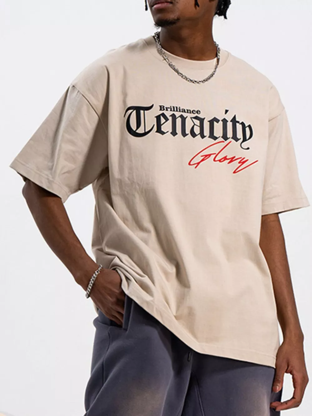 Men's Round Neck Short Sleeve T-Shirt, image 4