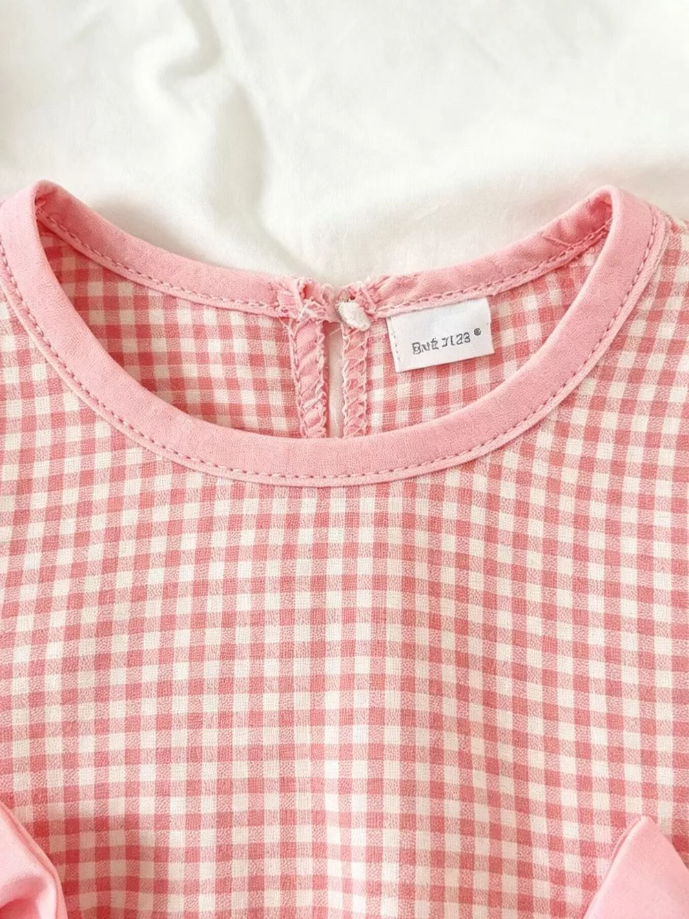 Children's Ruffled Plaid Top and Pants Set, image 2