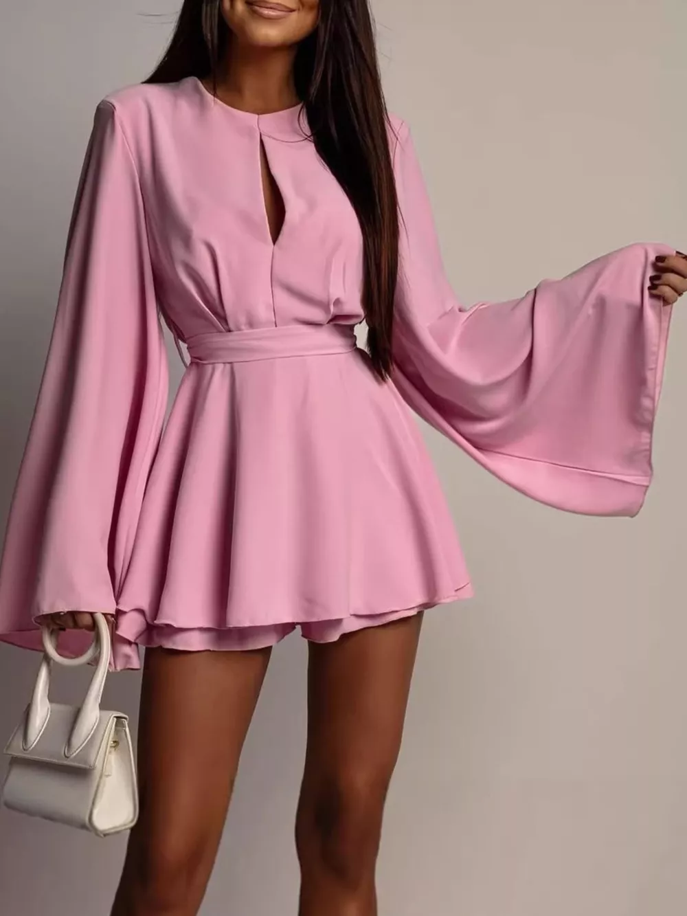 Flare Sleeve Mini Dress, image 7