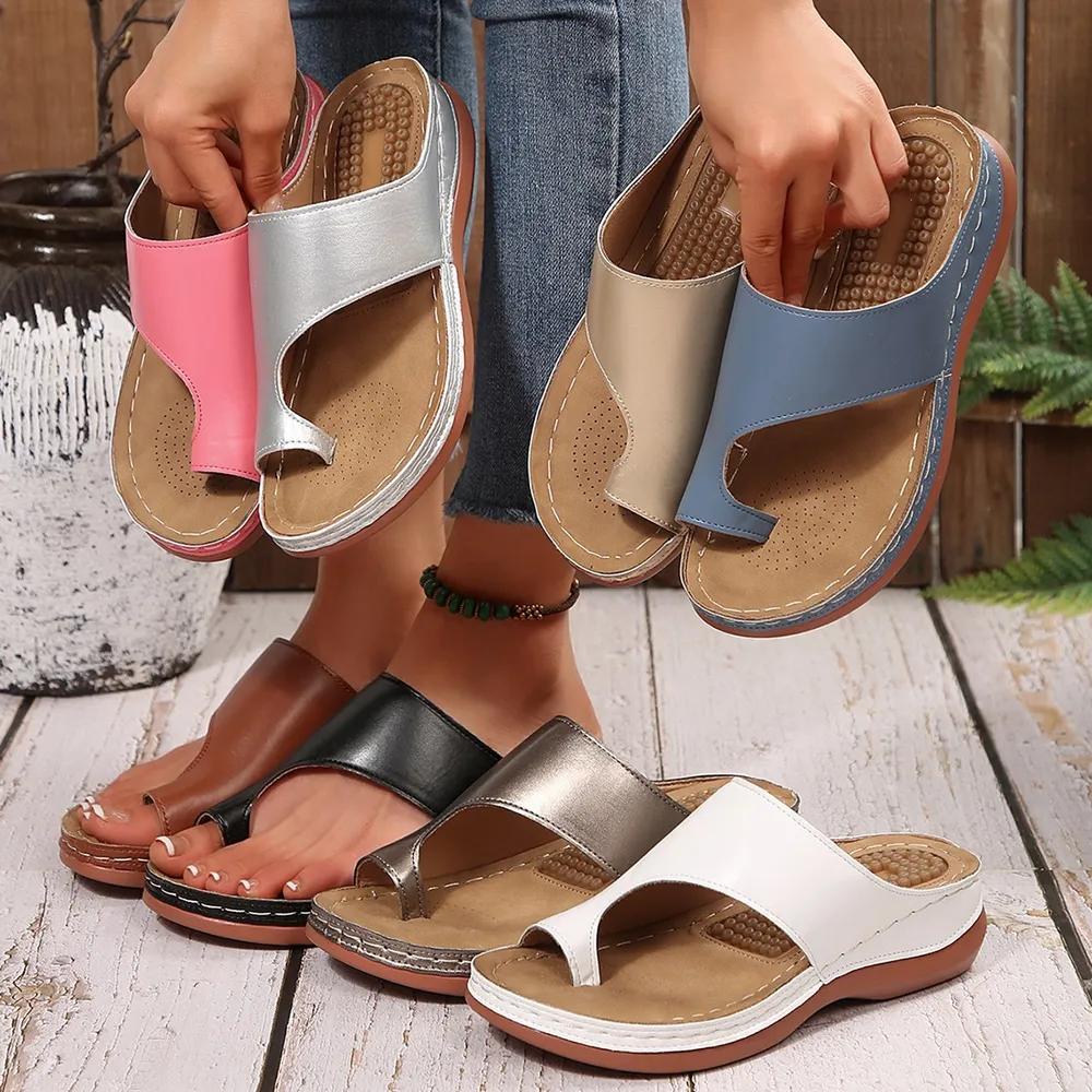 Toe Loop Flat Sandals, image 2