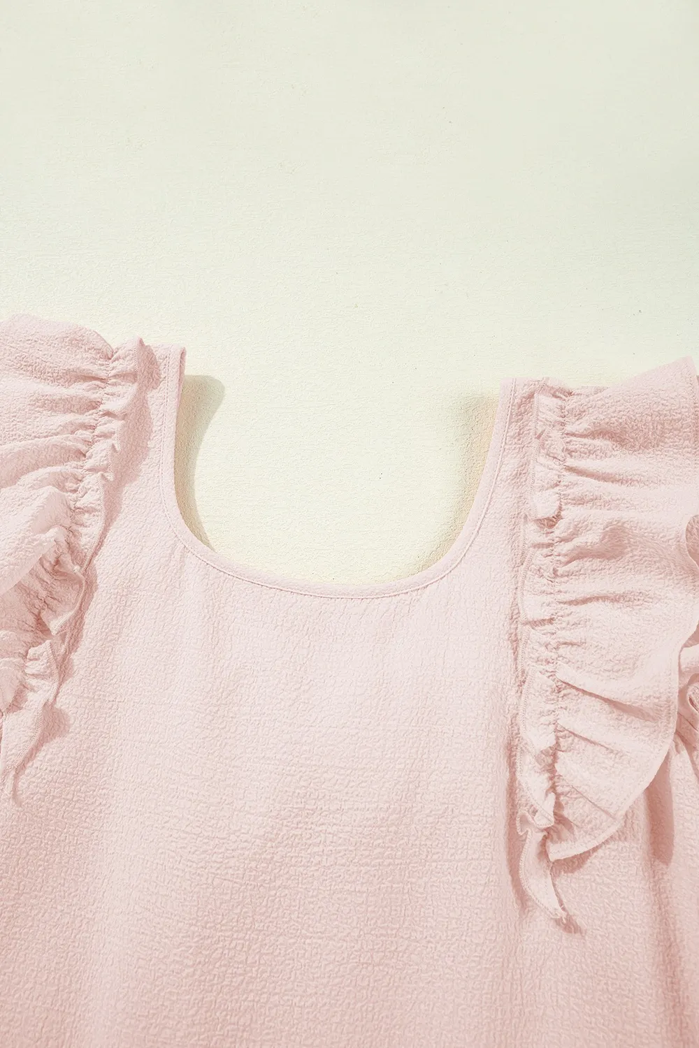 Ruffle Sleeve Bow Back Mini Dress, image 3