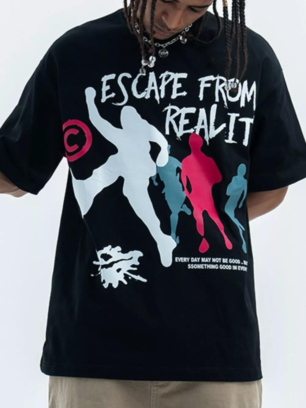 Men's Graphic Round Neck Short Sleeve T-Shirt, image 3
