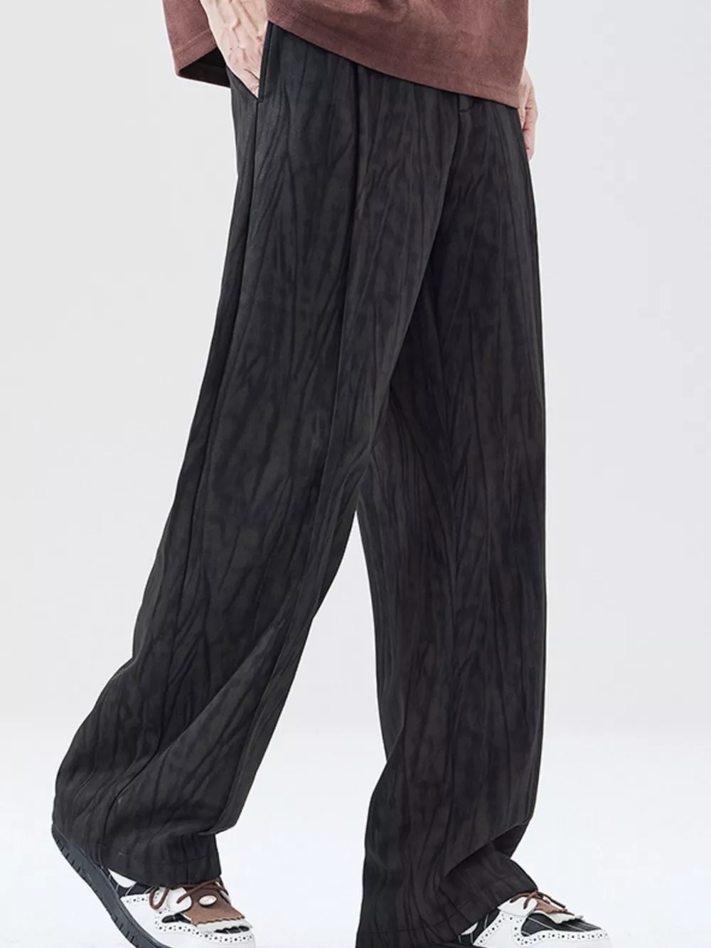 Men's Full Size Wide Leg Casual Pants Plus Size, image 6