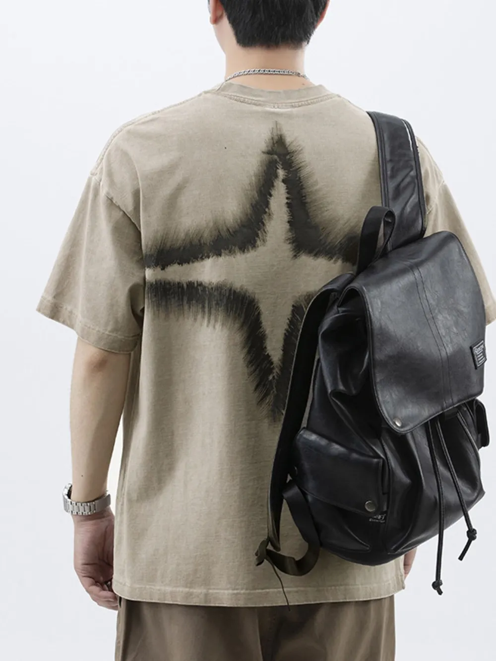 Men's Plus Size Round Neck Short Sleeve T-Shirt, image 8