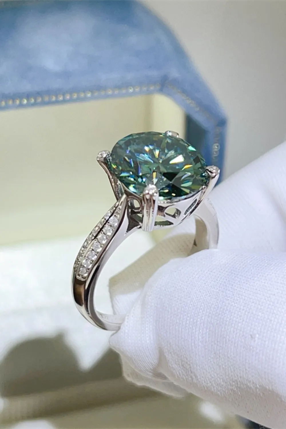 5 Carat Moissanite 925 Sterling Silver Ring, image 5
