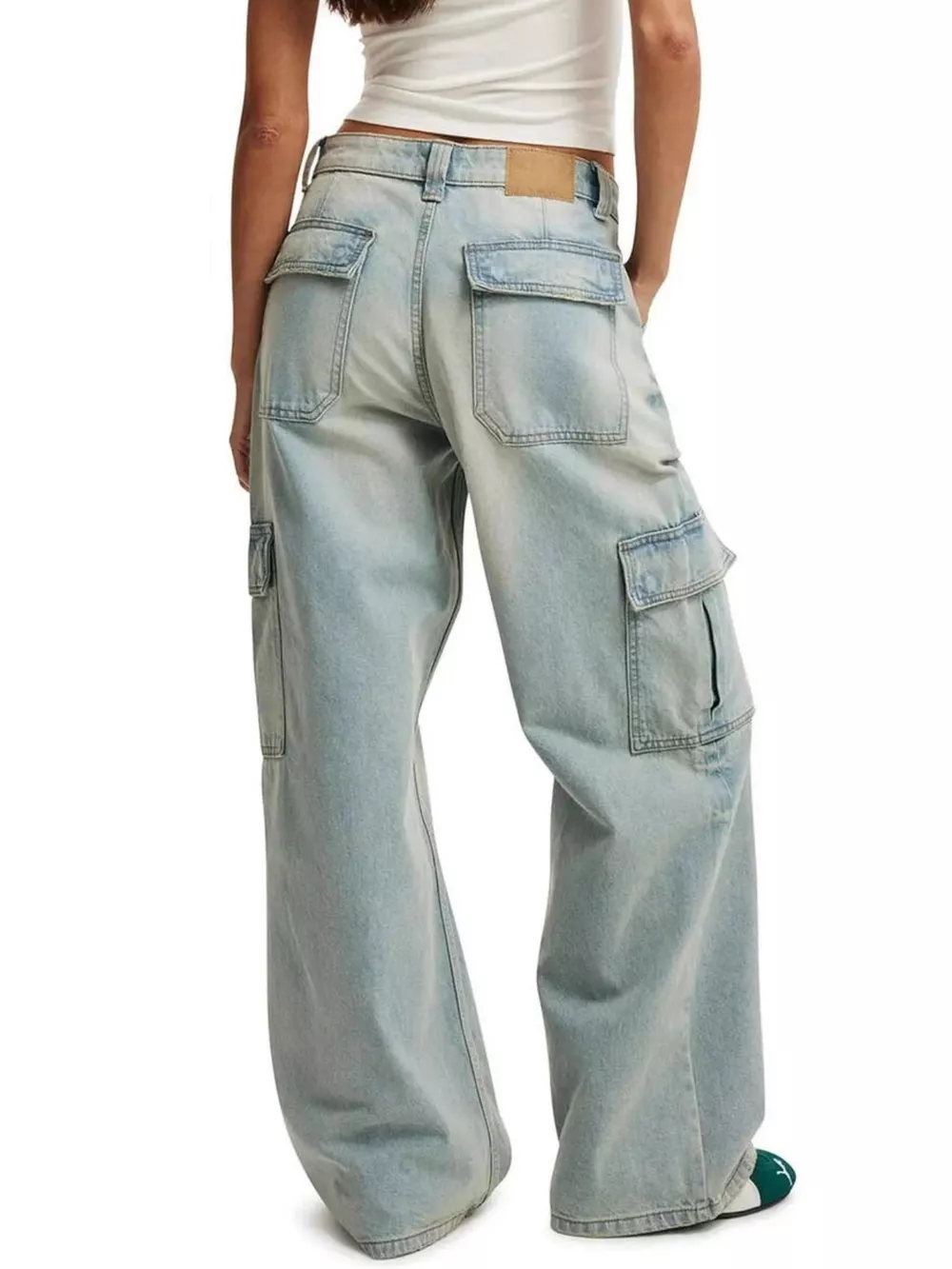 Wide Leg Cargo Jeans, image 10