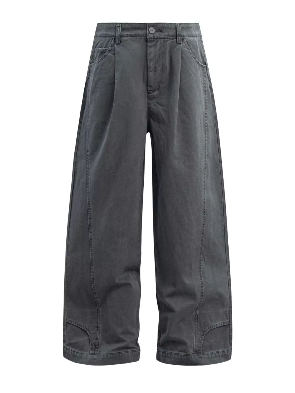 Men's Wide Leg Pleated Pants