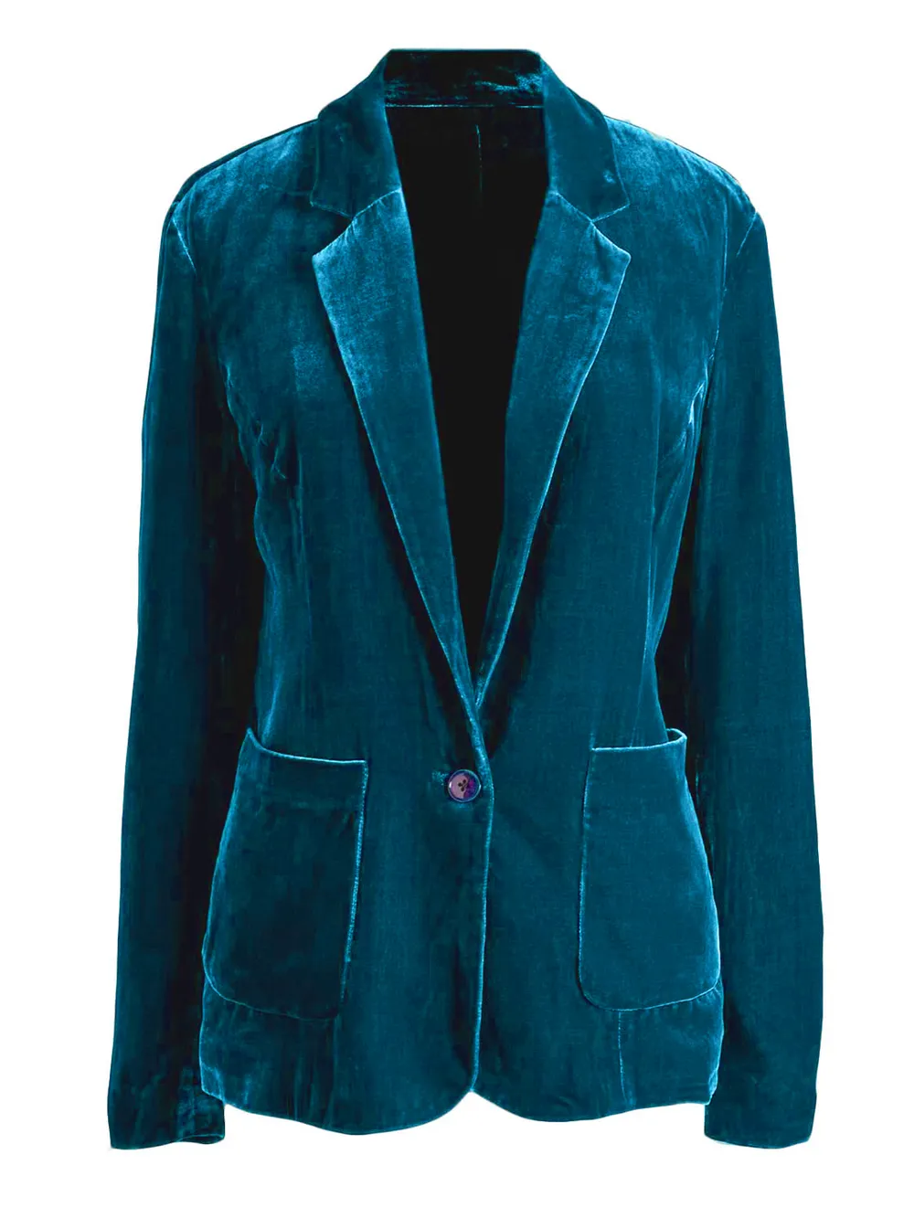 Pocketed Button Up Lapel Collar Blazer, image 21