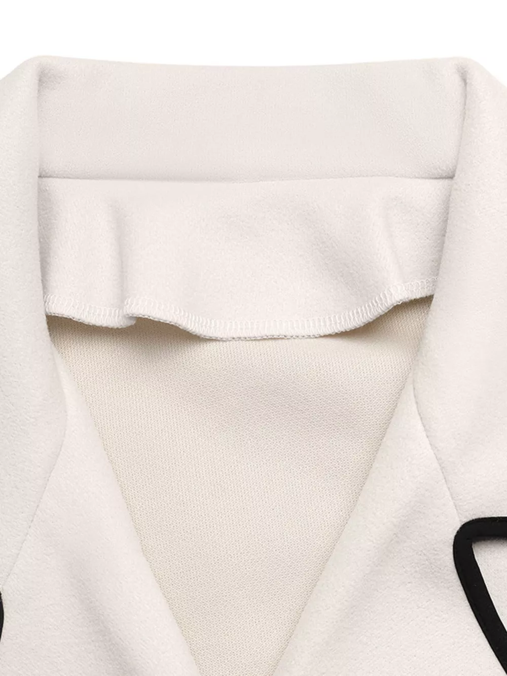 Contrast Trim Double-Breasted Jacket, image 5