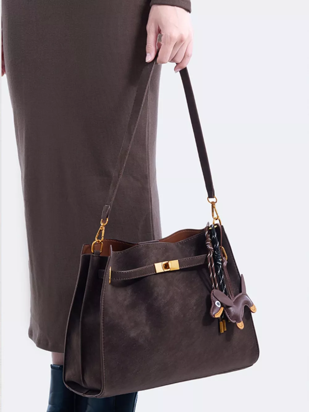 Decorative Buckle Crossbody Bag, image 4