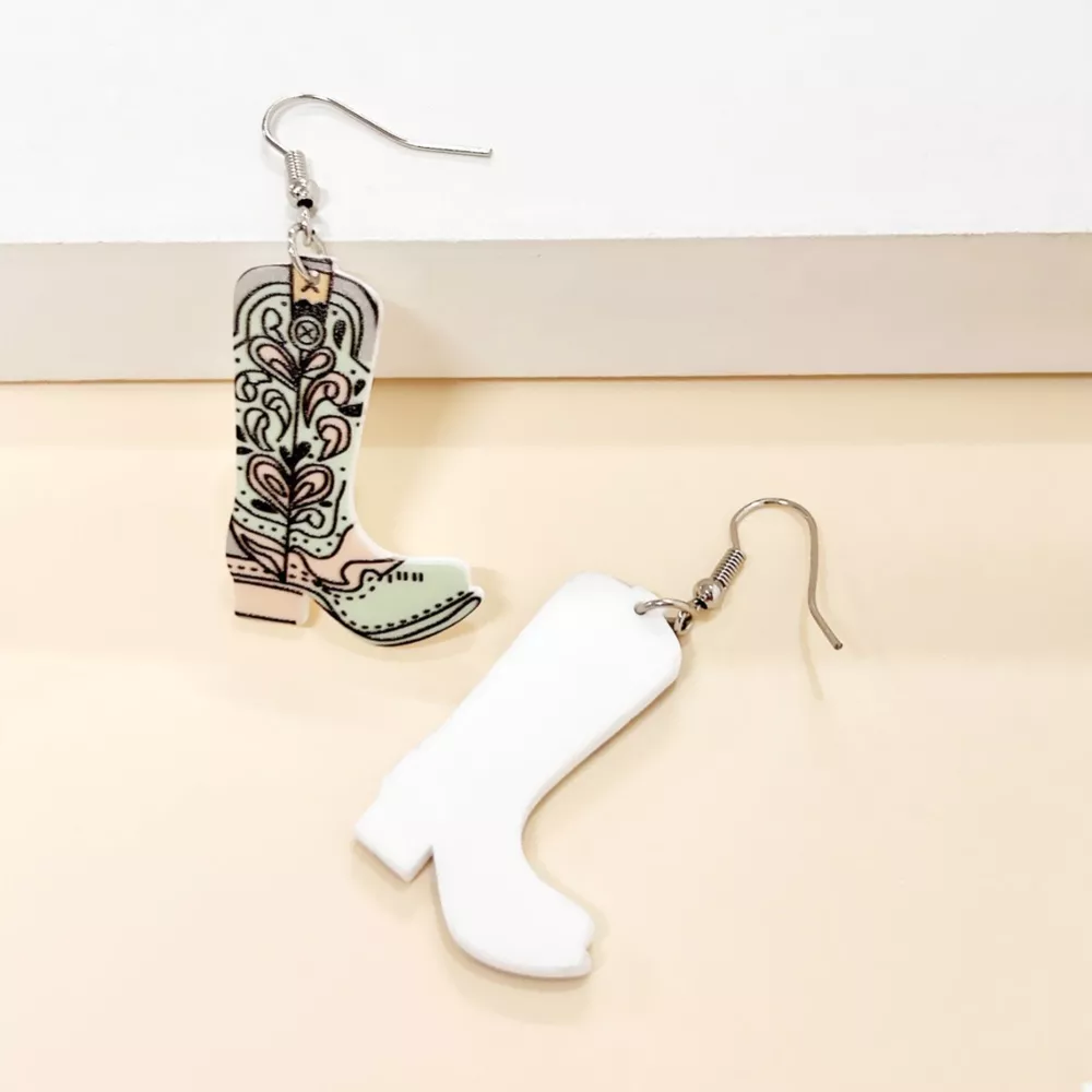 Western Boot Dangle Earrings, image 4
