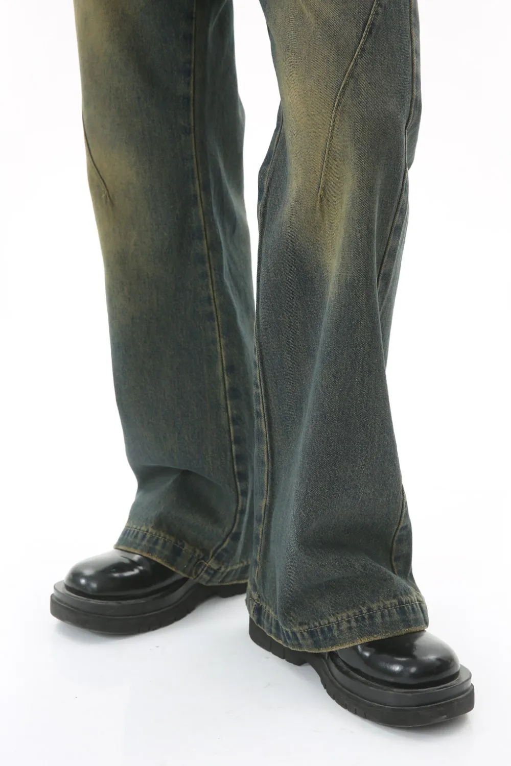 Decorative Seam Jeans with Pockets, image 5