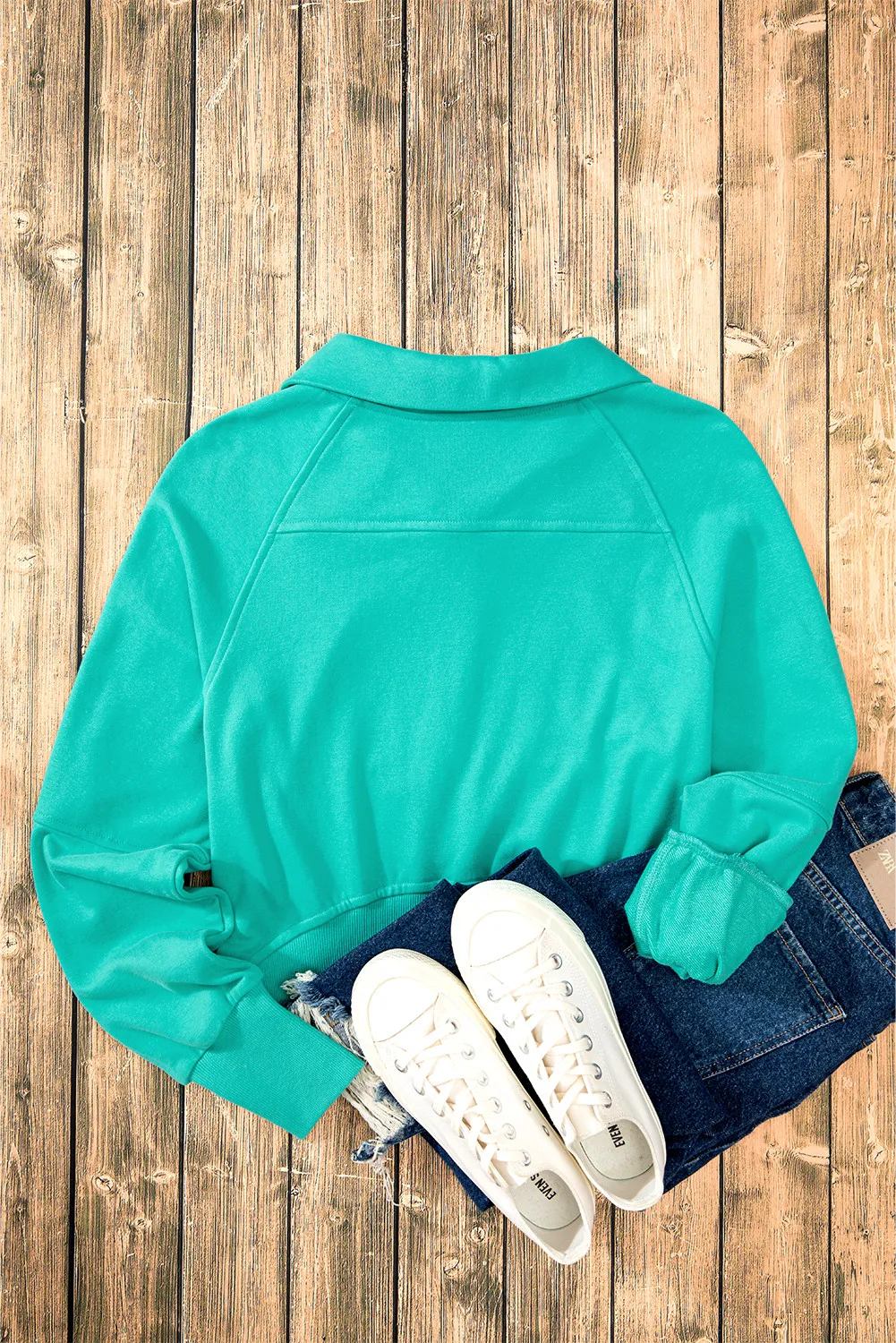 Half Zip Long Sleeve Sweatshirt, image 8