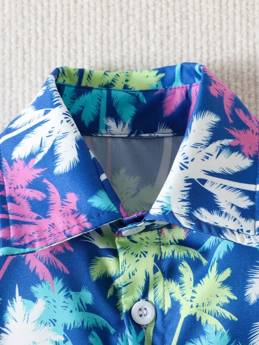 Children's Tropical Print Shirt and Shorts Set, image 3