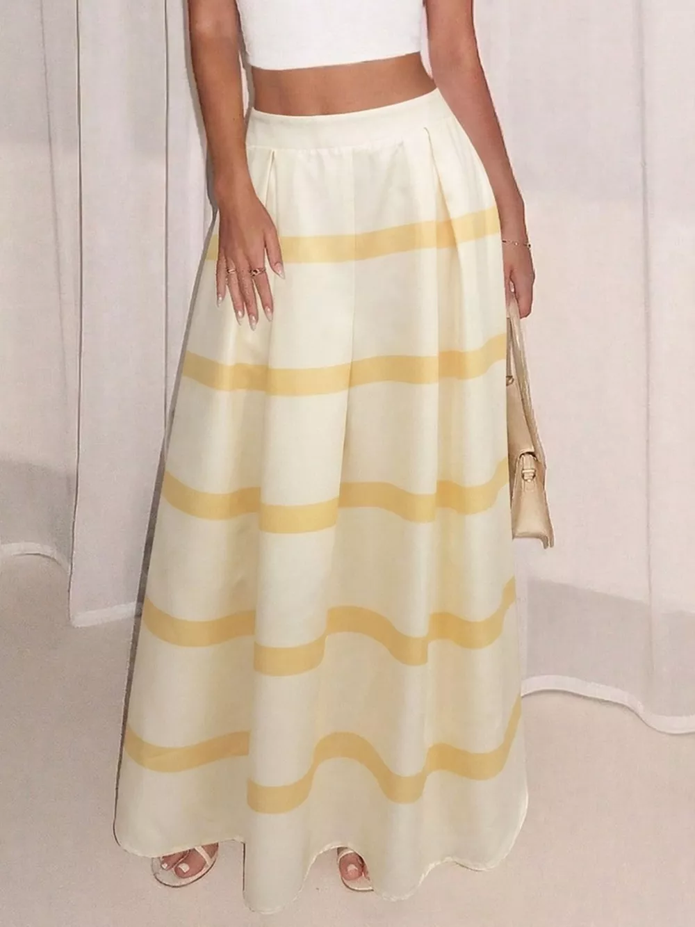 Striped Maxi Skirt, image 2