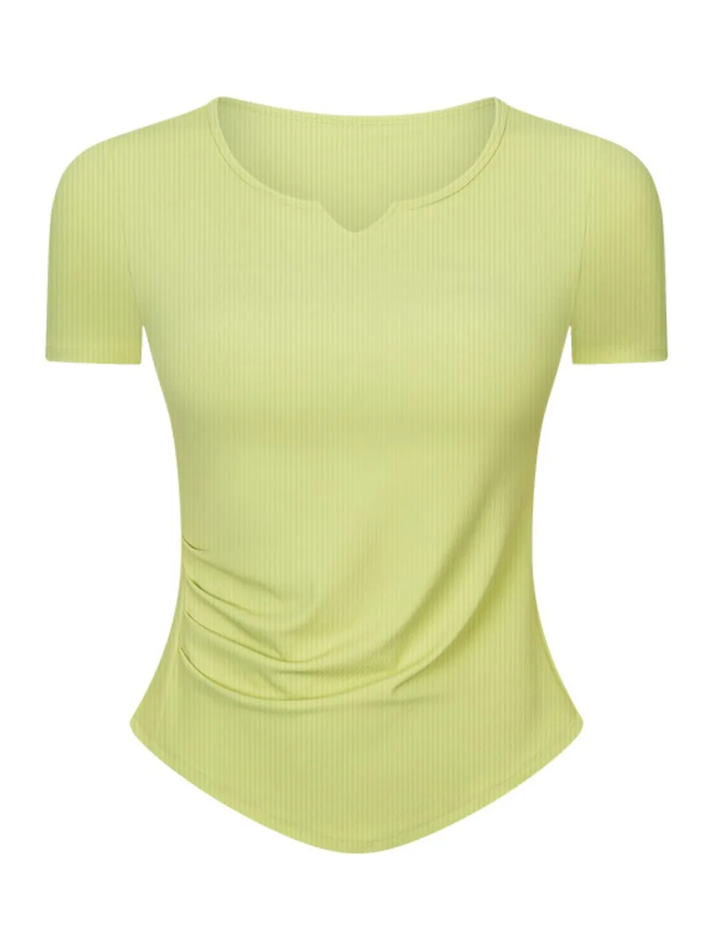 Notched Short Sleeve Active T-Shirt, image 3