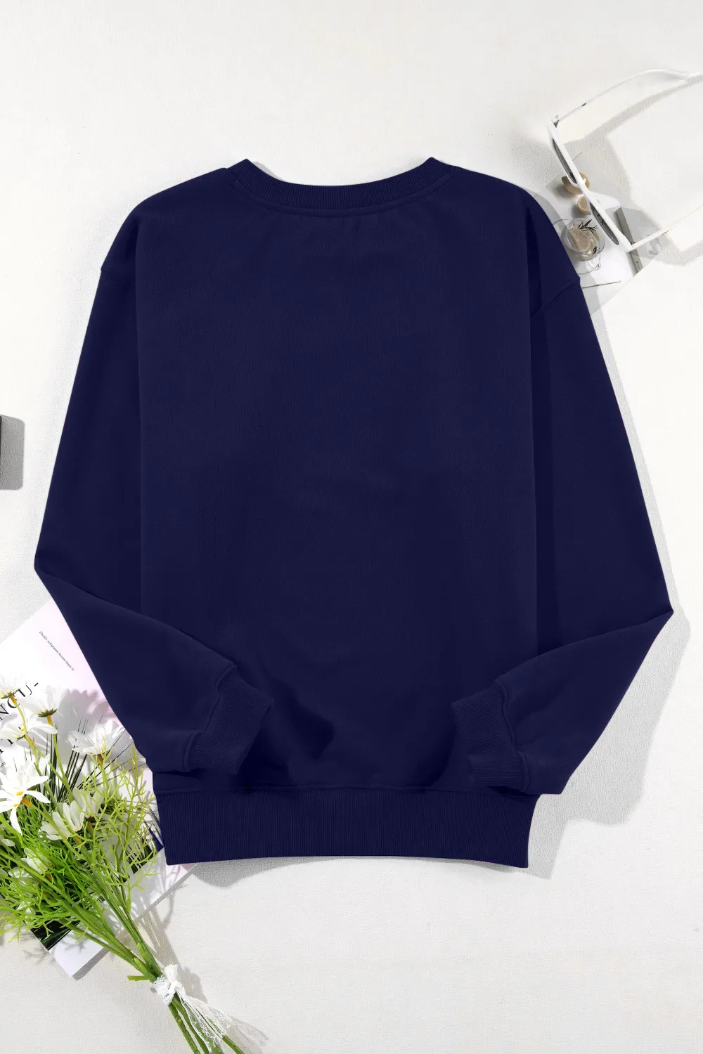 Round Neck Long Sleeve Sweatshirt, image 4
