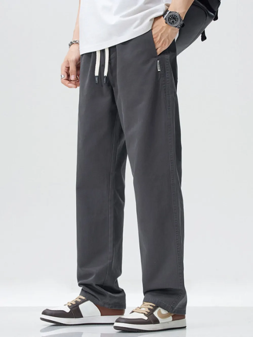 Men's Full Size Wide Leg Casual Pants Plus Size, image 5