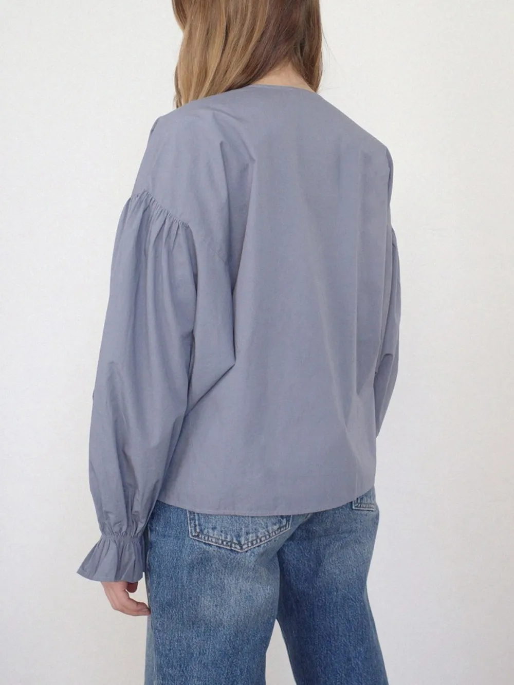 Tied Flounce Sleeve Blouse, image 8