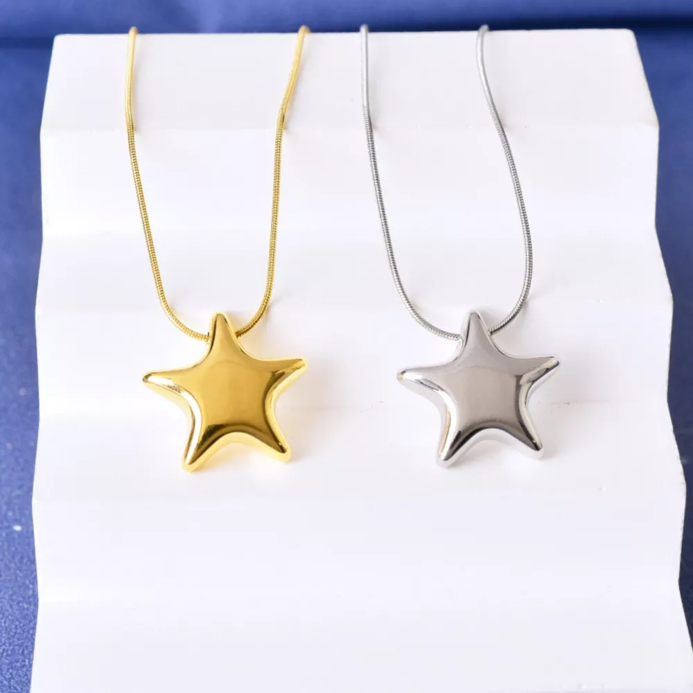 Titanium Steel Star Pendant Necklace, image 3