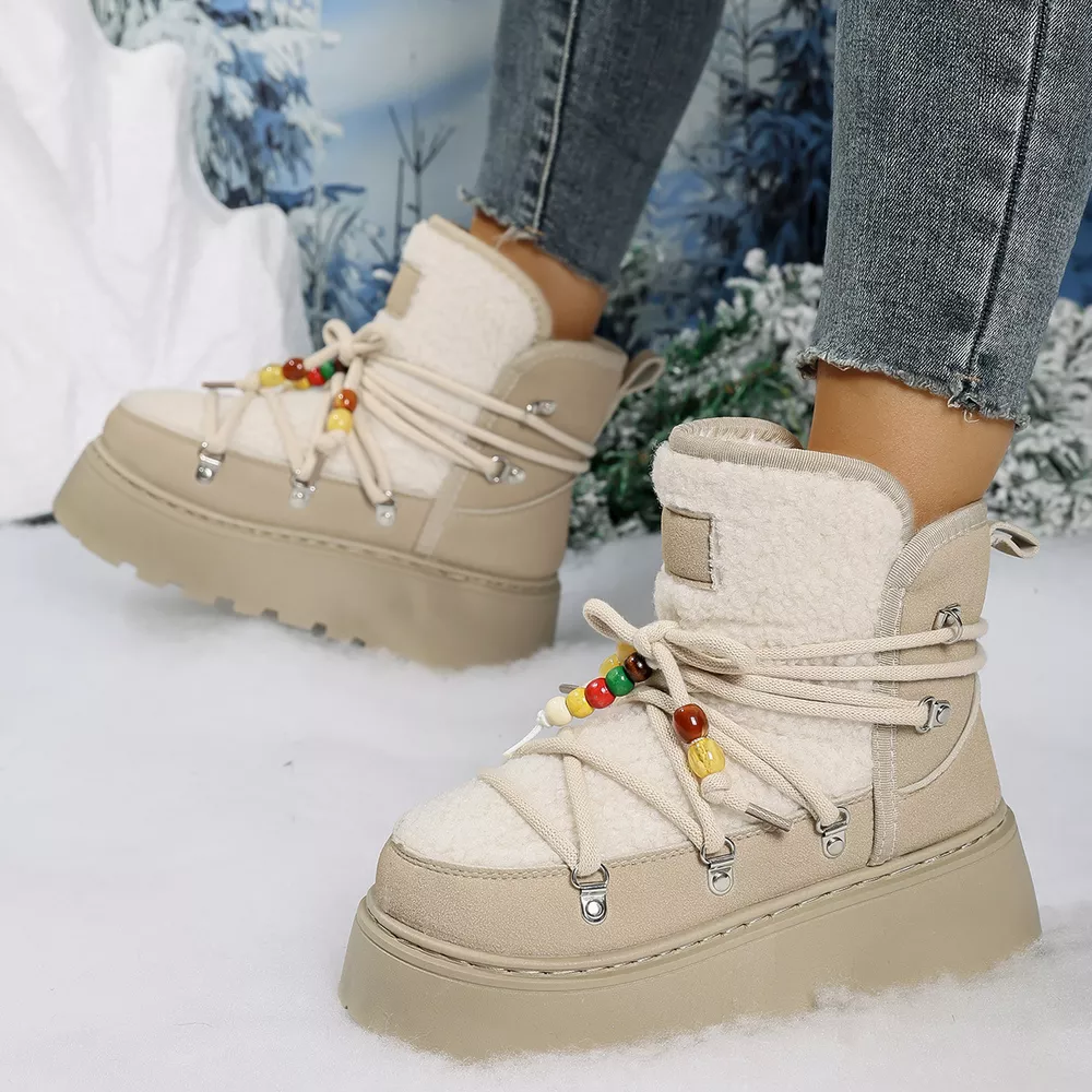 Lace-Up Platform Winter Boots, image 6