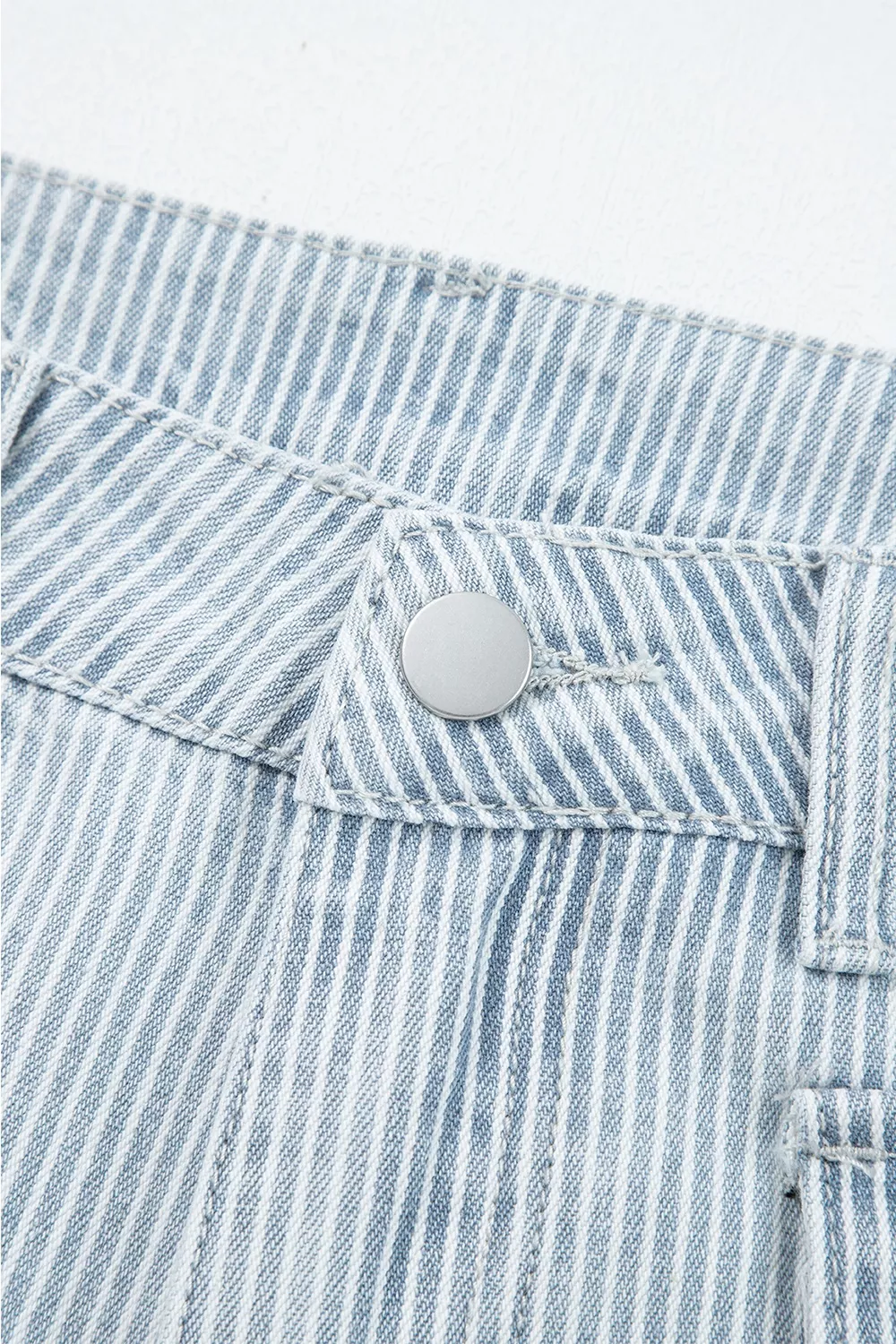 Striped Wide-Leg Cropped Jeans, image 12