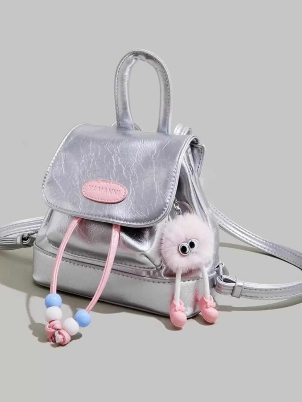 Lightweight Contrast Backpack Bag, image 2