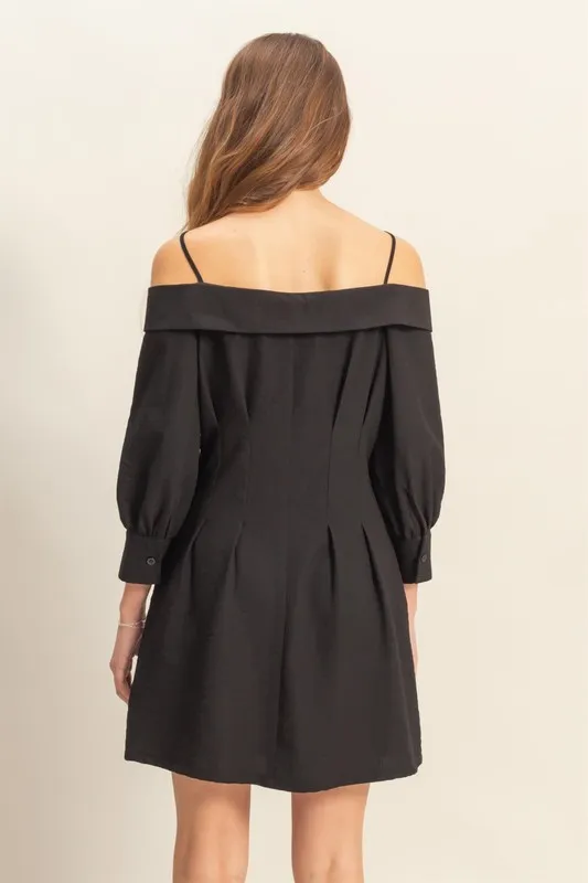 Button Down Spaghetti Strap Mini Dress with Pockets, image 3
