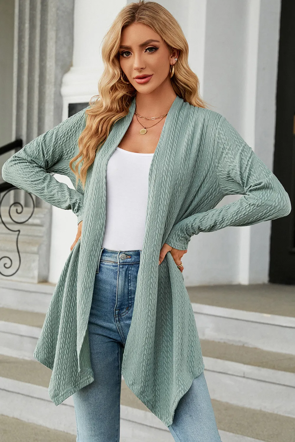 Open Front Long Sleeve Cardigan, image 22