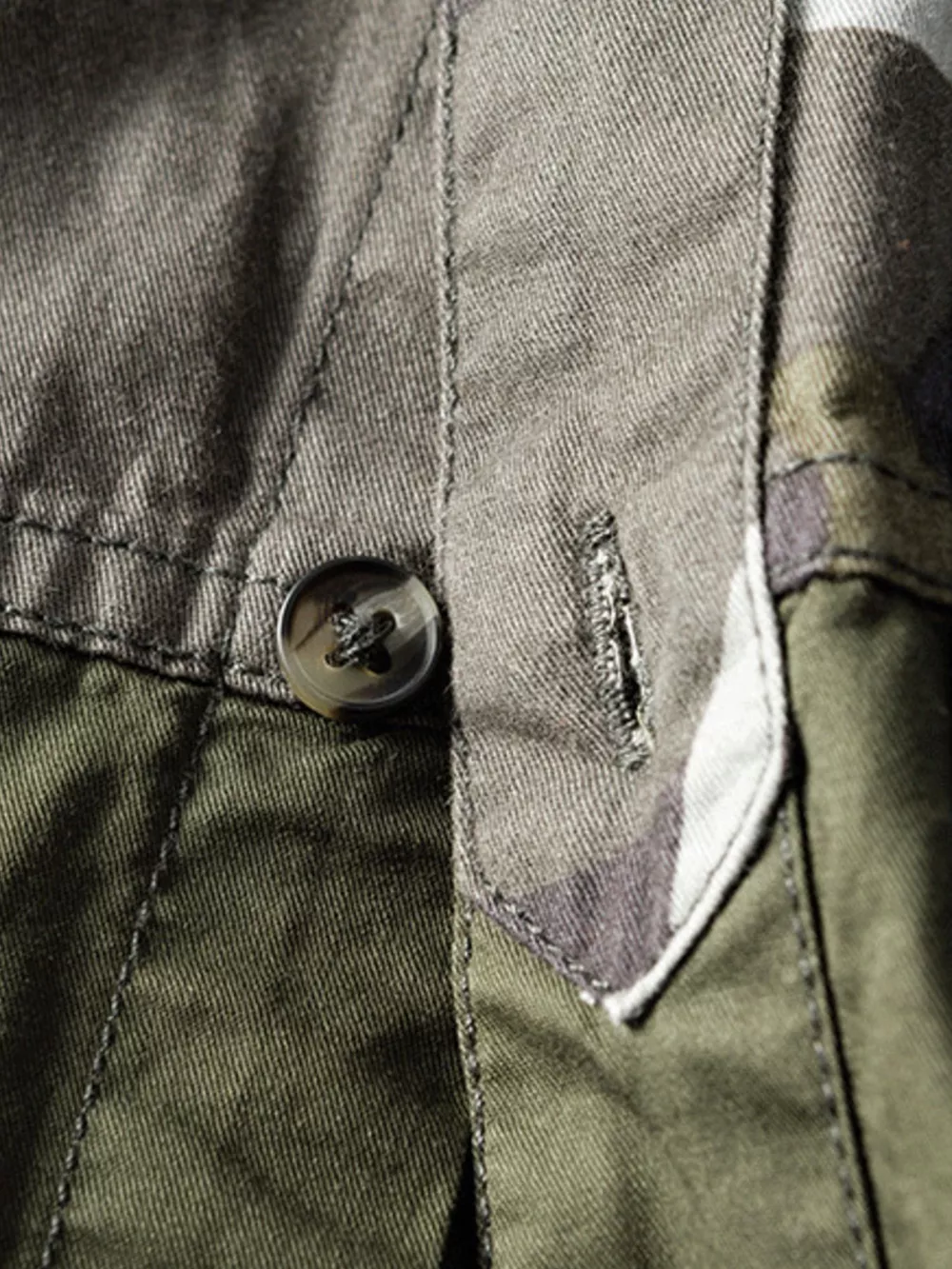 Men's Plus Size Casual Camouflage Short Sleeve Shirt, image 3