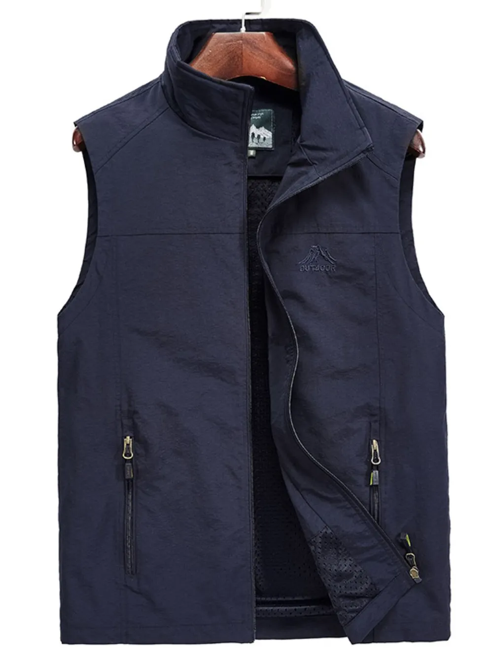 Men's Plus Size Zip Up Vest, image 6