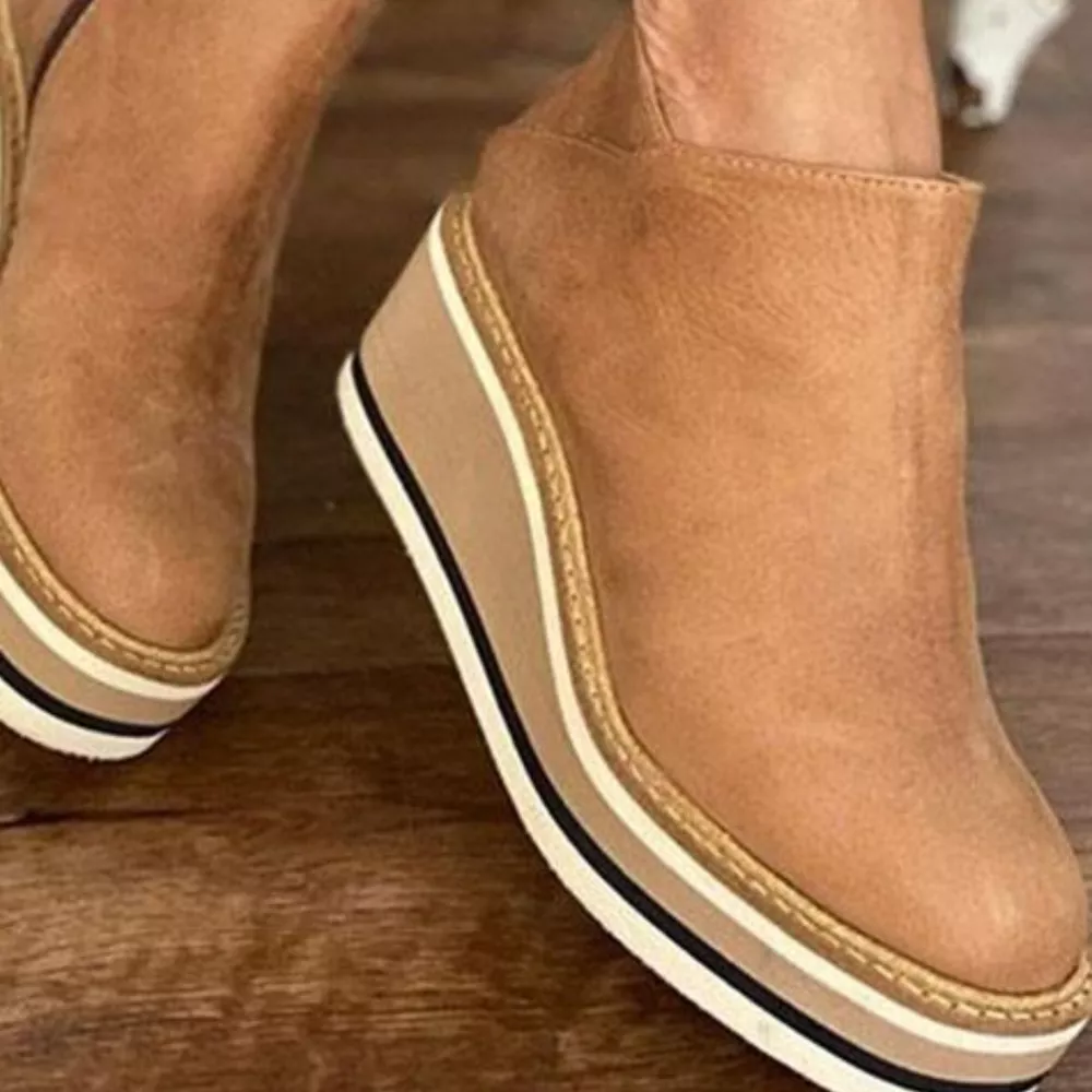 Ankle Wedge Boots with Zipper, image 11